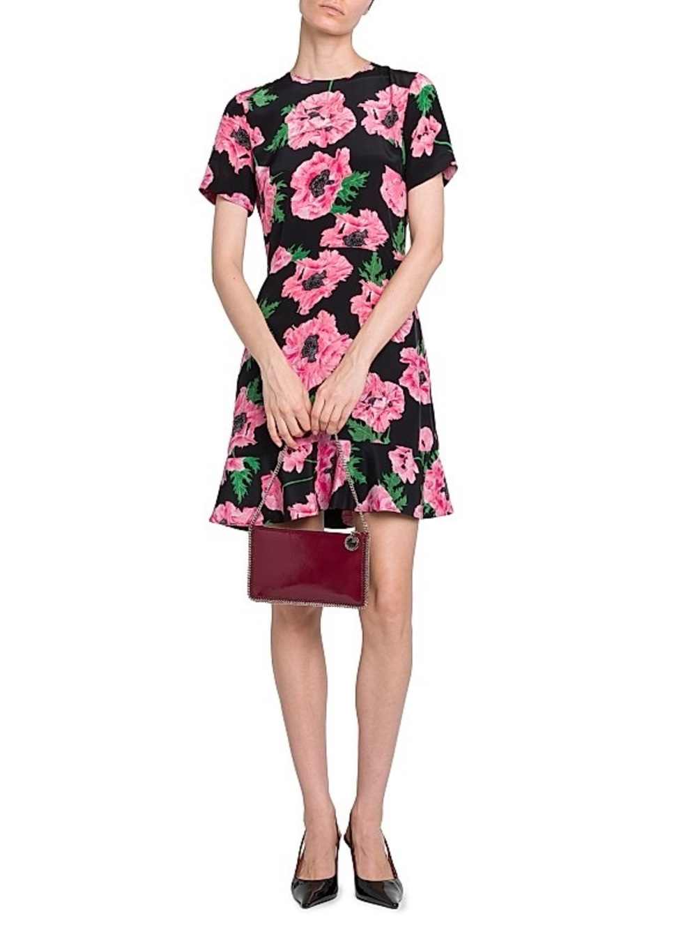 NWT $1525 Stella McCartney Iconic Poppy Print Minidress